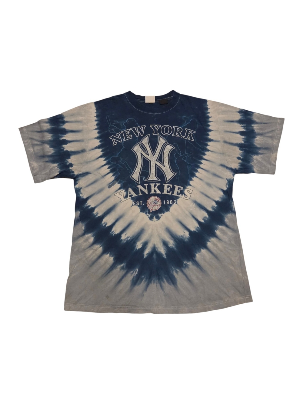 Y2k Majestic New York Yankees Tie Dye Shirt